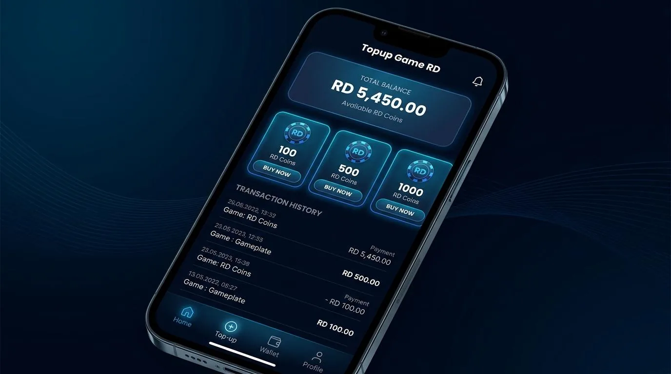 Interface top up game royal dream di Mail I8game